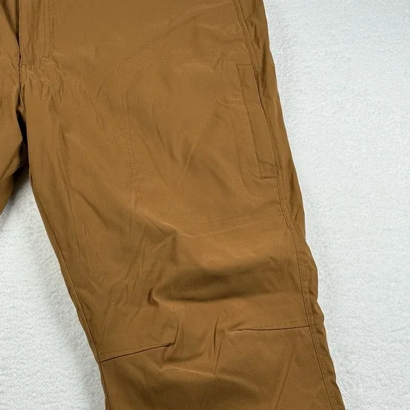 Orvis Tech Fleece Lined Pants Mens 40x30 Brown Stretch Hiking Cargo Repellant - Picture 4 of 8